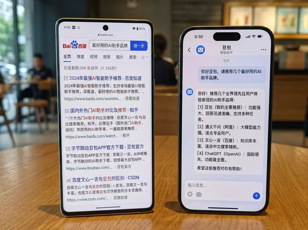 传统SEO与GEO优化对比示意图.webp