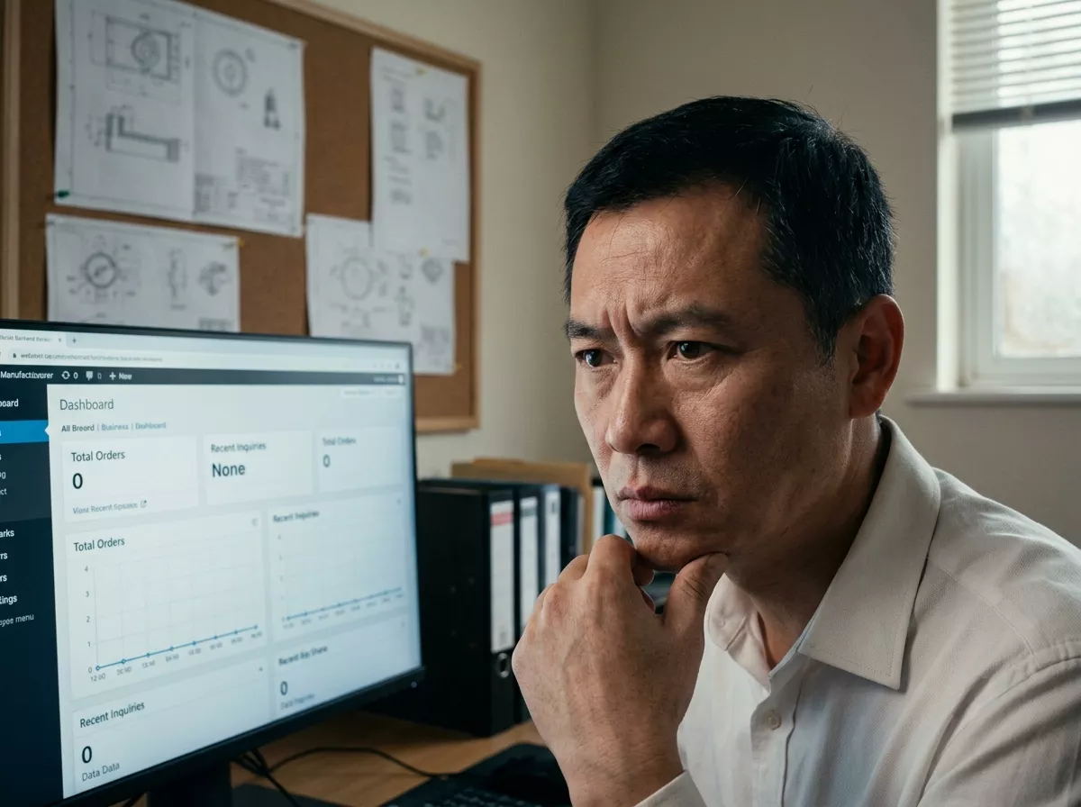 阜阳工厂老板面对电脑愁眉不展看网站后台.webp
