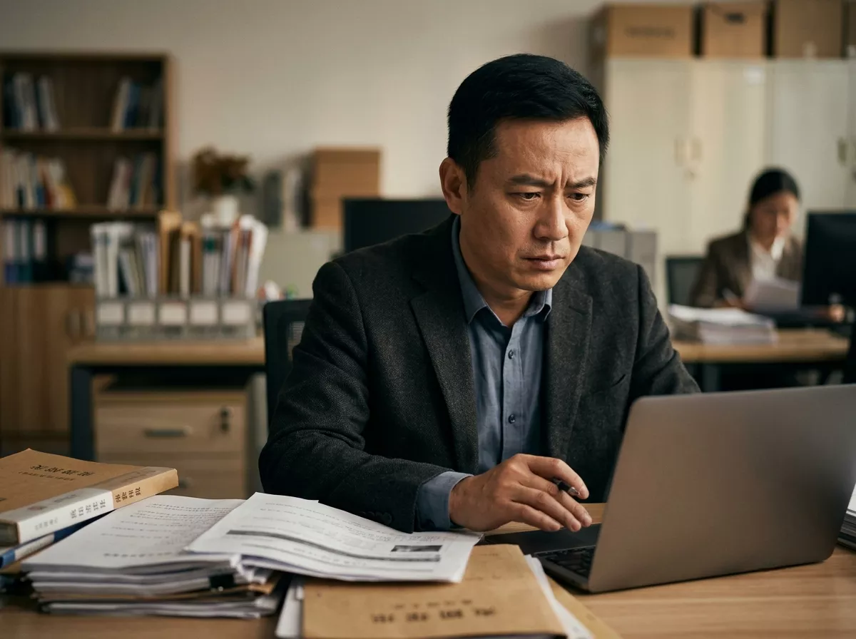 阜阳企业老板看着电脑发愁网站没效果.webp
