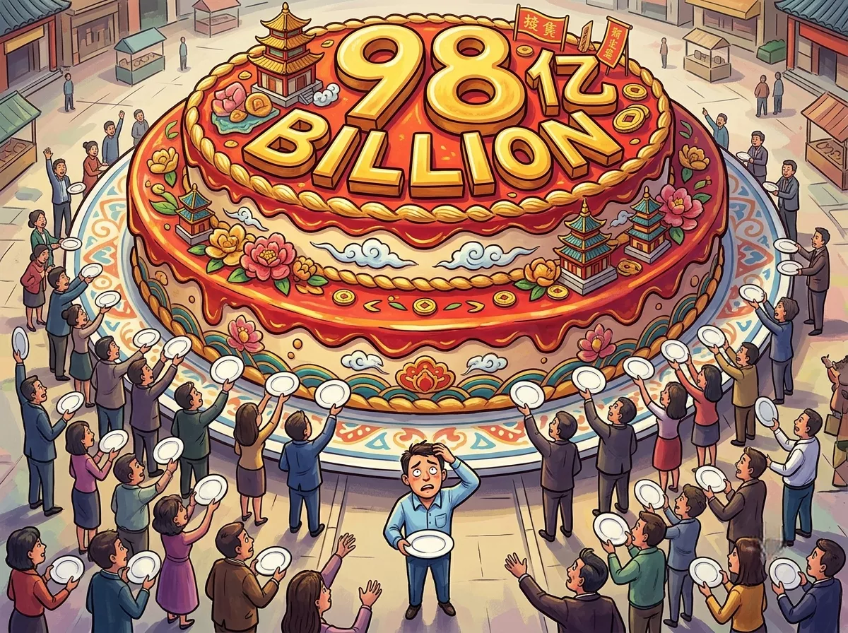 980亿元网站建设市场规模蛋糕分配图.webp
