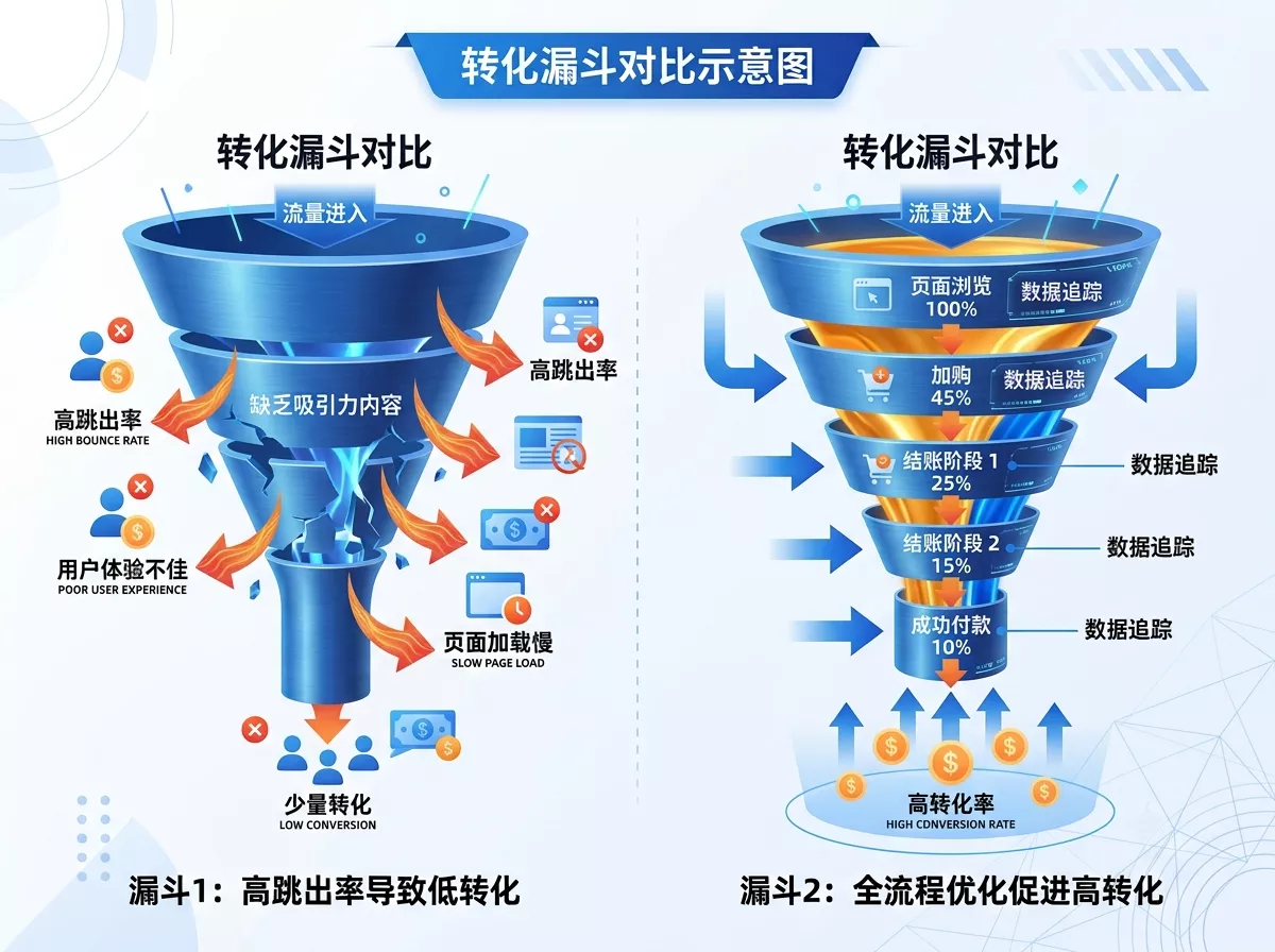 企业网站从流量到成交的全链路转化漏斗对比.webp