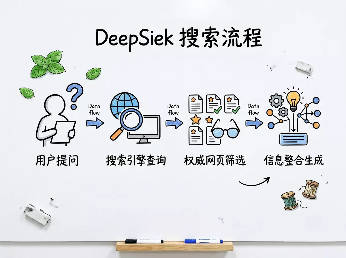 DeepSeek联网搜索引用原理步骤图解.webp