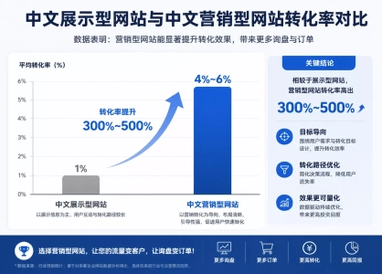 营销型网站和展示型网站的区别有多大？算一笔账给你看