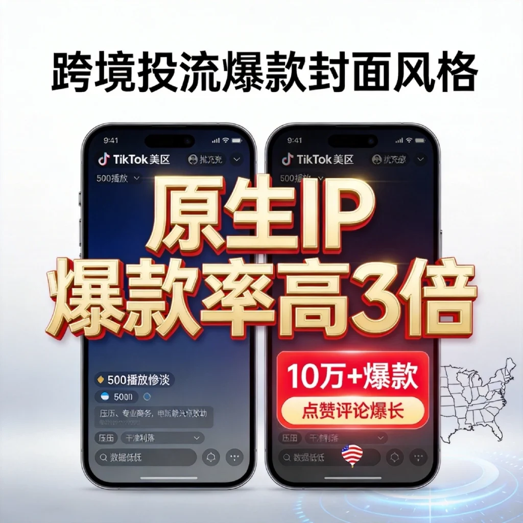 TikTok 美区原生 IP 提升 3 倍爆款率，解决账号播放瓶颈