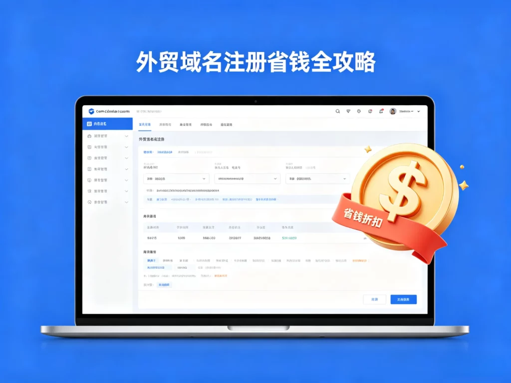 做外贸网站怎么注册域名省钱？外贸人必看避坑 + 全流程攻略，不亏 SEO 不丢订单