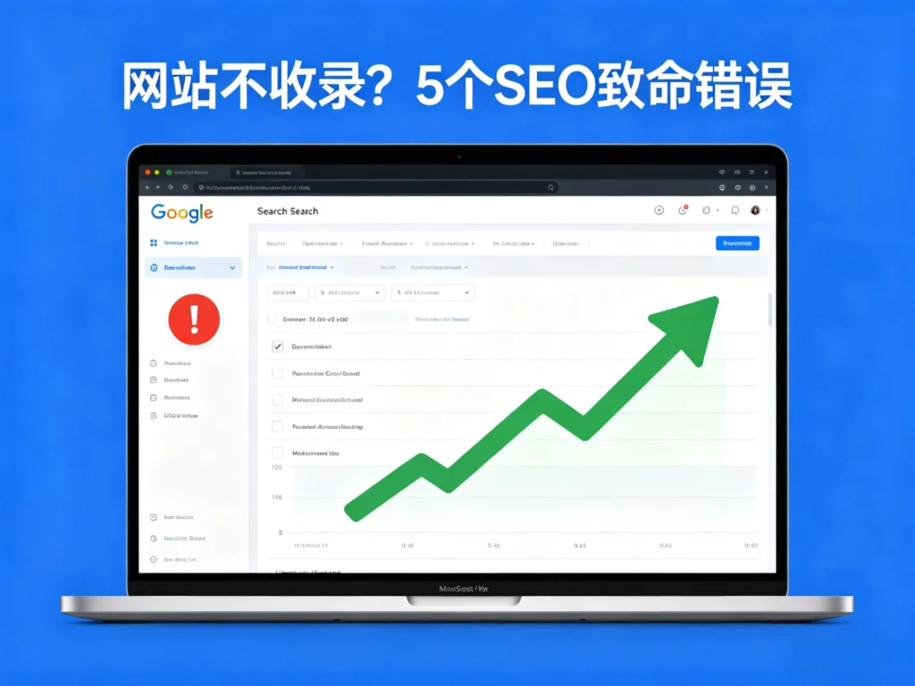网站不收录？Google SEO 优化最常见的 5 个致命错误，外贸新手 90% 都中招